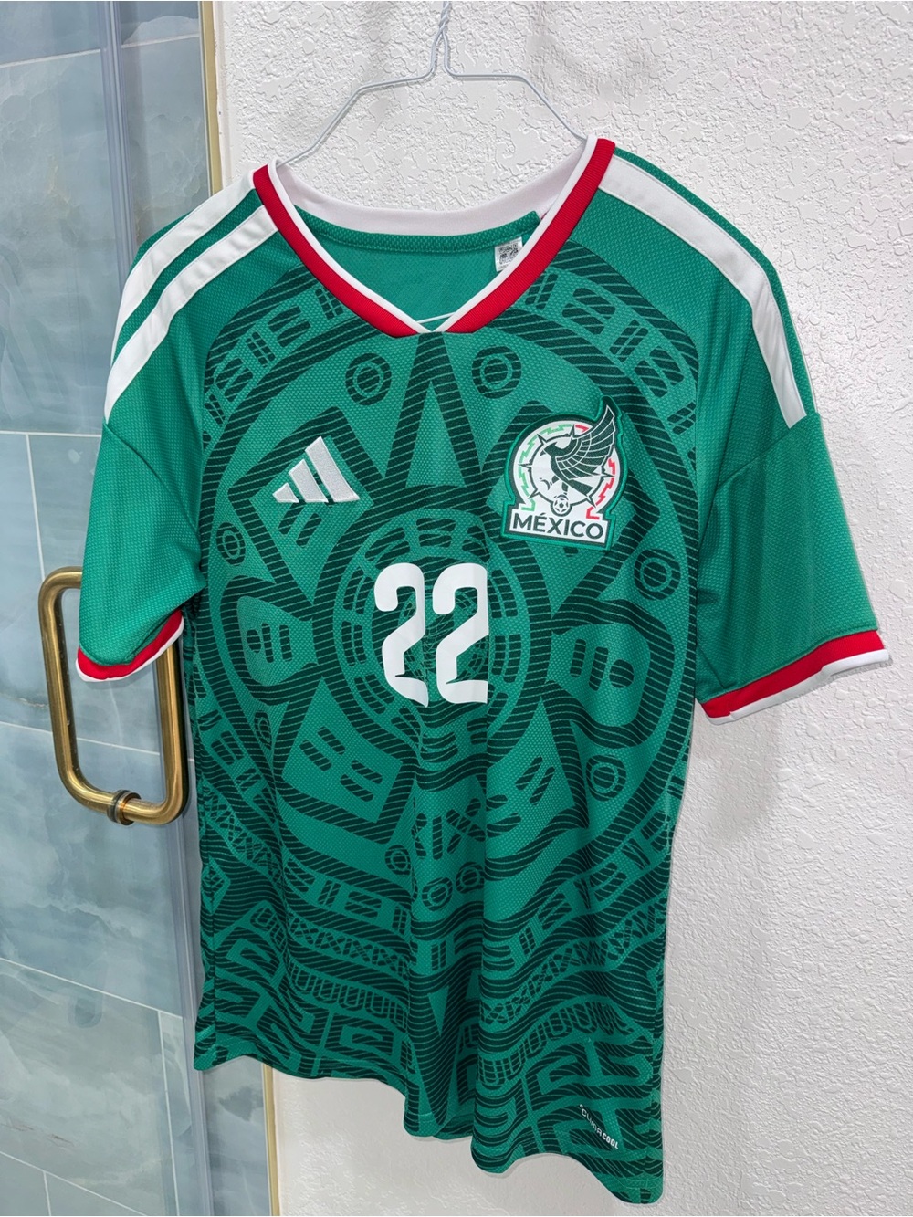 Adidas “Chucky Lozano” Mexico Green Men's Soccer Jersey - #22
